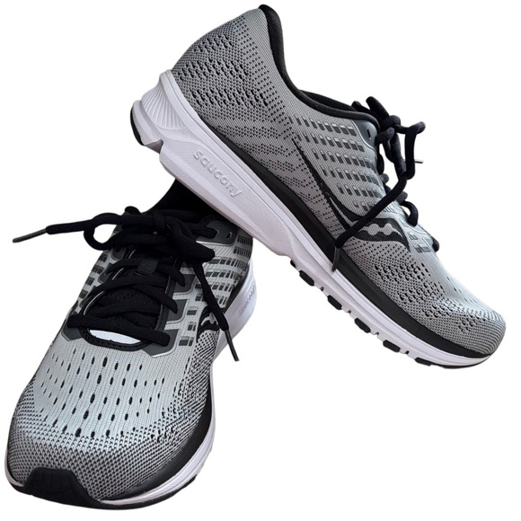 Saucony Ride 13 PWRWAY in a sleek Grey/Black colorway, size Women’s 10.5. - Picture 3 of 8